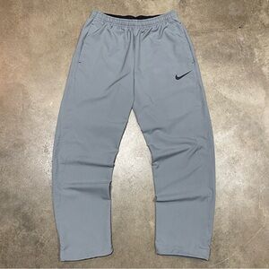 Nike Y2K Baggy Track Pants Gray Loose Warm-Up Ripcord Ankle M
